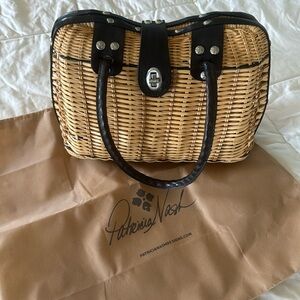 Patricia Nash Wicker Satchel Handbag